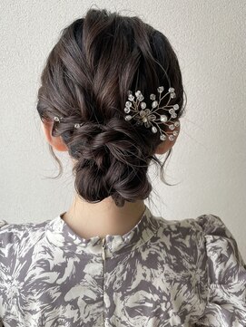 オウルヘアー(Owl hair) シニヨンアレンジ/結婚式アレンジ