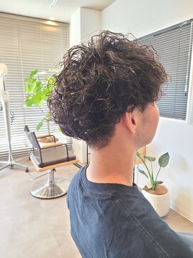 ヘアーストーリーフォーウォーク(hair story for Woke) メンズマッシュ×ミックスパーマ 【西明石】