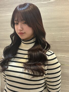 ラビス クローバー(Lovis clover) 韓国風巻き髪/レイヤーロング/アッシュカラー