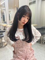 ボタン テンジン(VOTAN tenjin)&nbsp;黒髪/暗髪/艶髪/姫カット/顔周りカット/天神韓国ヘア