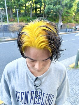 ヲタク(wotaku.) ルーツカラーイエローカラーインナーカラーケアブリーチ