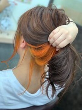 びゃんびゃん 浅水本店 インナーカラー/ダブルカラー/フェミニンロング/イメチェン/美髪