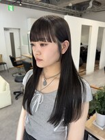 ジーニー 横浜(giinii) 顔まわりデザインカット、ニュアンスカラー