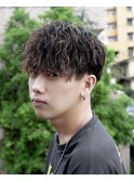 ツイストスパイラルパーマ/ショートマッシュ/刈り上げ/ツイスパ