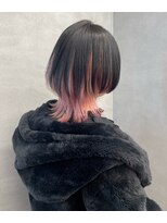 ファイブバイジエクト 堀江(FIVE by The Ect) 細めハイライト/クラゲヘアー/ピンクカラー