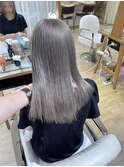 ホワイトシルバー　ケアブリーチ2回　切りっぱなし　横浜★