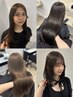 【8月中のみ sHiHo限定 】カット +透明感カラー +高保湿Mトリートメント