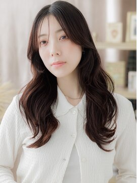 カバーヘア ブリス 志木南口駅前店(COVER HAIR bliss) かき上げバング美人ハイレイヤーカット韓国風巻きヨシンモリa