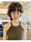 くせ毛カット☆グレージュ☆ウルフレイヤー☆ウルフマッシュ