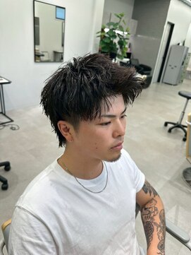 ジュール メンズ 大分(Joule men's) メンズカット/パーマ/ブリーチ/眉毛/フェザーショート[大分駅]