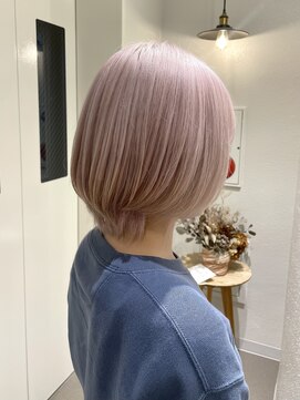 エミス バイ メルト 吉祥寺(emis by melt) 【小野】ハイトーンボブブリーチカラーピンク吉祥寺