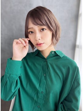 ティエル 町田店(tiel) 【町田】透明感アッシュ×ゆるふわセミロング／愛され感