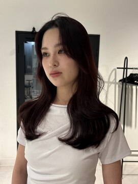 アーバン(URBAN.) 深ワインレッド透けカラー