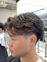 フィフスパーク(fifth PARK) 渋谷フェザーパーマセンターパート色気ニュアンスパーマ毛流れ