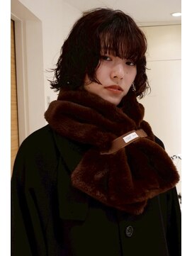 フル(FULL) 顔周りレイヤーボブパーマ 前髪あり