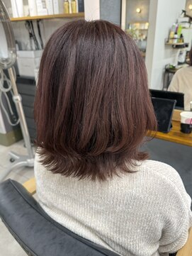 ギルド 清瀬店(GUILD) ミディアムレイヤーピンクブラウン