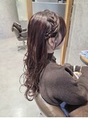 【海浜幕張 Ripple】ロングゆる巻き×編み込みハーフ