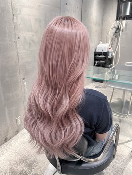 エノア 青山(ENORE) ホワイトピンクベージュ×ケアブリーチ透明感ハイトーン
