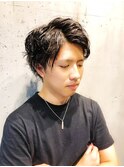 濡れ感パーマスタイル【立川/メンズ】