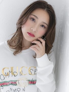 プライズ 所沢プロぺ通り店(prize) かき上げオリーブカラー無造作外人風カラー【Prize所沢】