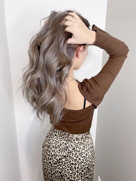 ナンバー(number+) 20代30代大人可愛いダブルカラーブリーチハイトーンカラー