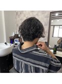 センター分けスパイラル