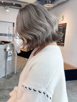 アルバム 池袋(ALBUM) プラチナグレージュ_グレージュカラーボブウルフ_ba421671