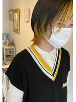 バローチェ(Barouche) 【Barouche/中島綾子】 インナーカラーイエロー ウルフ 堀江