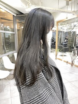 メゾンアクア 表参道(Maison ACQUA) ◎ブリーチなし透明感カラー暗めオリーブベージュ