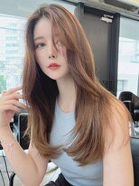フォンズ(FONS) 大人美人レイヤーカット 韓国前髪ワンカールヘア 20代30代