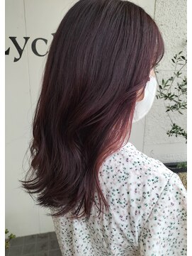 ライカ(Lycka) イヤリングカラー　ピンクカラー