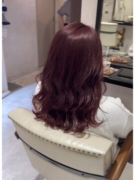 ヘアーメイク ブランニュー 東生駒店(hair make Brand new) ブリーチ無しWカラー×ピンク