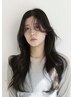 【Miyu指名限定】韓国風カット＋ブリーチなしWカラー＋韓国巻き髪仕上げ
