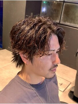 メンズフィール 南森町(MENS FEEL) スペインカール/スパイキーショート/ブルーブラック/南森町