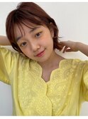 ナチュラル外ハネボブ ツヤオレンジ
