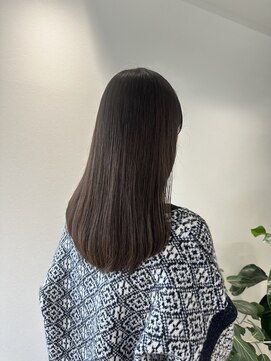 リル 茅ヶ崎(Liru:) 【Rina】オリーブベージュ/黒髪/ボブルフ/ネビージュ/小顔