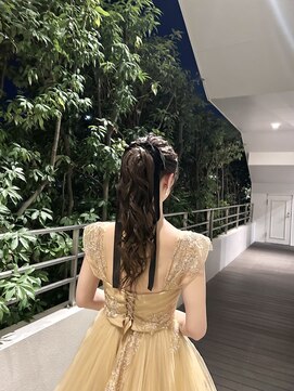 ブラウ ネイル パーティー(Blau Nail Party) ふわっふわハイポニー