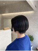 大人ショート×暗めカラー