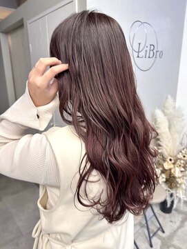 リブロ(LiBro) フェミニンロング大人ガーリーチェリーレッドチェリーブラウン