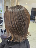 グランデュール 東静岡池田店(GRANDEUR)&nbsp;ミルクティベージュカラーミニボブ大人ショートボブショート