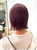 20代～50代☆上品くびれボブ◎ワインレッド/チェリーレッド