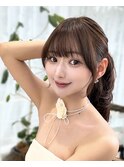 韓国風タイトポニーテール×透け感バング10代20代30代