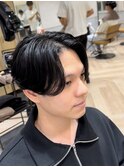 ナチュラルニュアンスパーマ刈り上げセンターパート h
