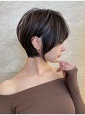 ショート/ハイライトカラー/白髪/白髪ぼかし/くびれヘア/池袋