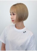 ショートカットミニウルフカットショートウルフチェリーブラウン