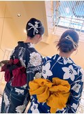 夜会巻き　カチモリ