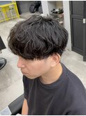 緩めシャドウパーマ