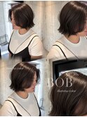 オトナ可愛いボブ×モカグレージュ