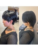 ミズチャーム(Ms.CHARM) 顔まわりカット/前髪カット/レイヤーカット/韓国ヘア/ショート