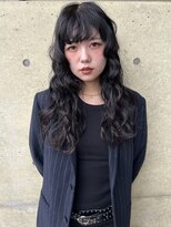ロックス バイ マグ 松本(rocks BY MAG)&nbsp;暗髪ラベンダーグレージュ×ナチュラルセミロング◎透明感ヘア
